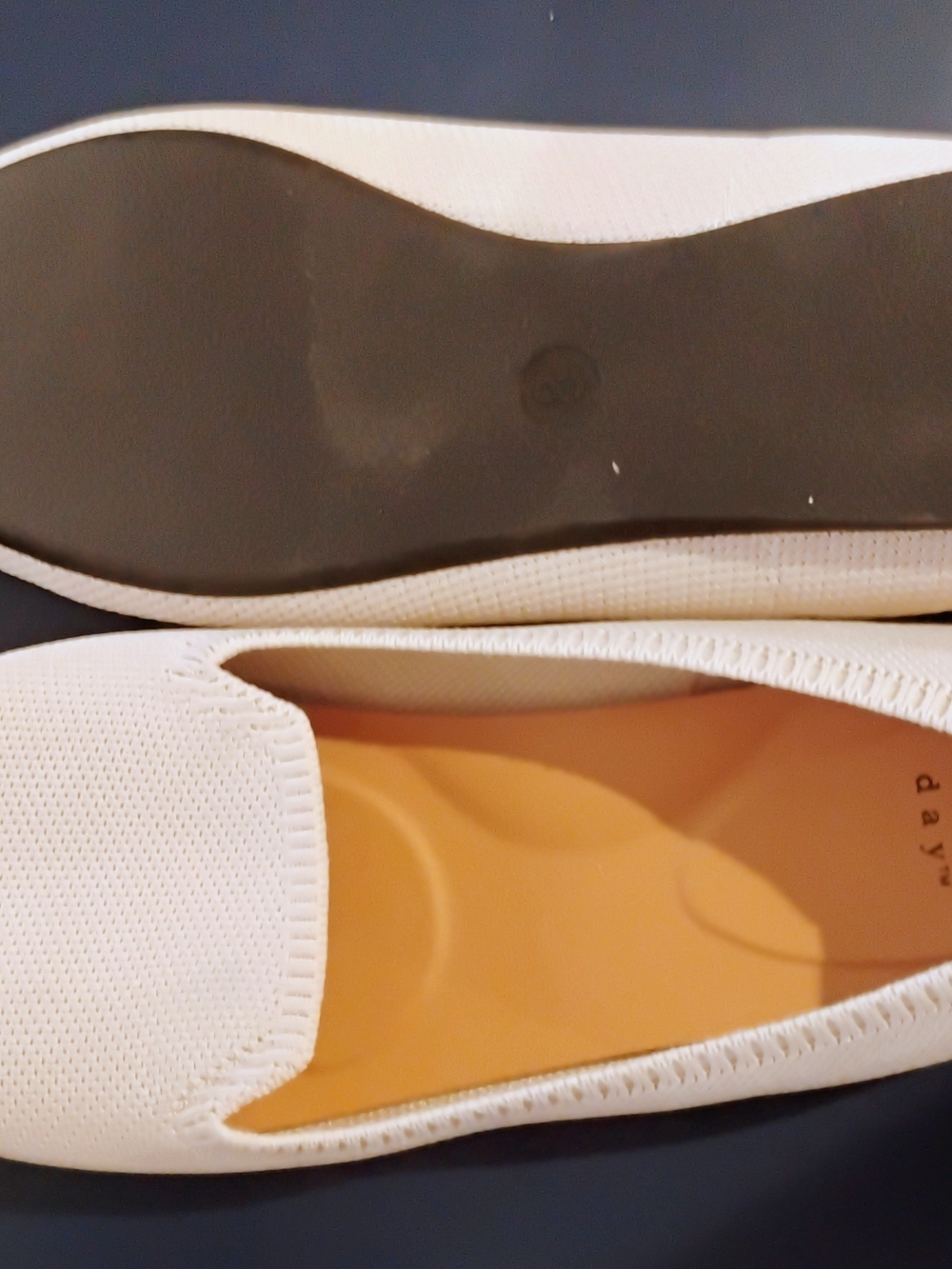 a new day White Slip-On Knit Loafers
